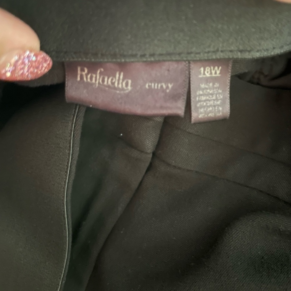 Rafaella Black Trousers Straight Leg Business - Picture 4 of 8